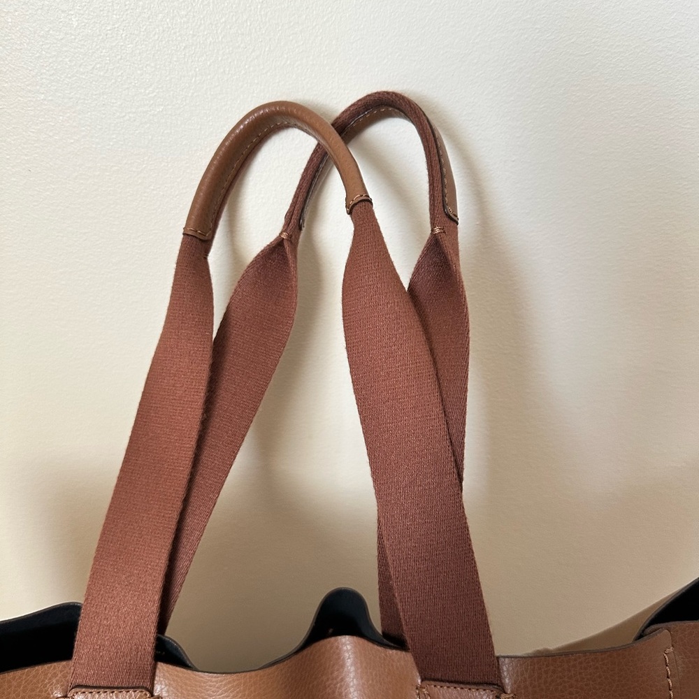 Authentic Coach Brown Leather Tote Bag - Picture 5 of 8
